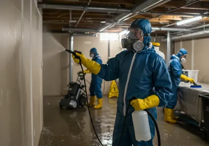 Basement Sanitization and Antimicrobial Treatment process in Orange, TX